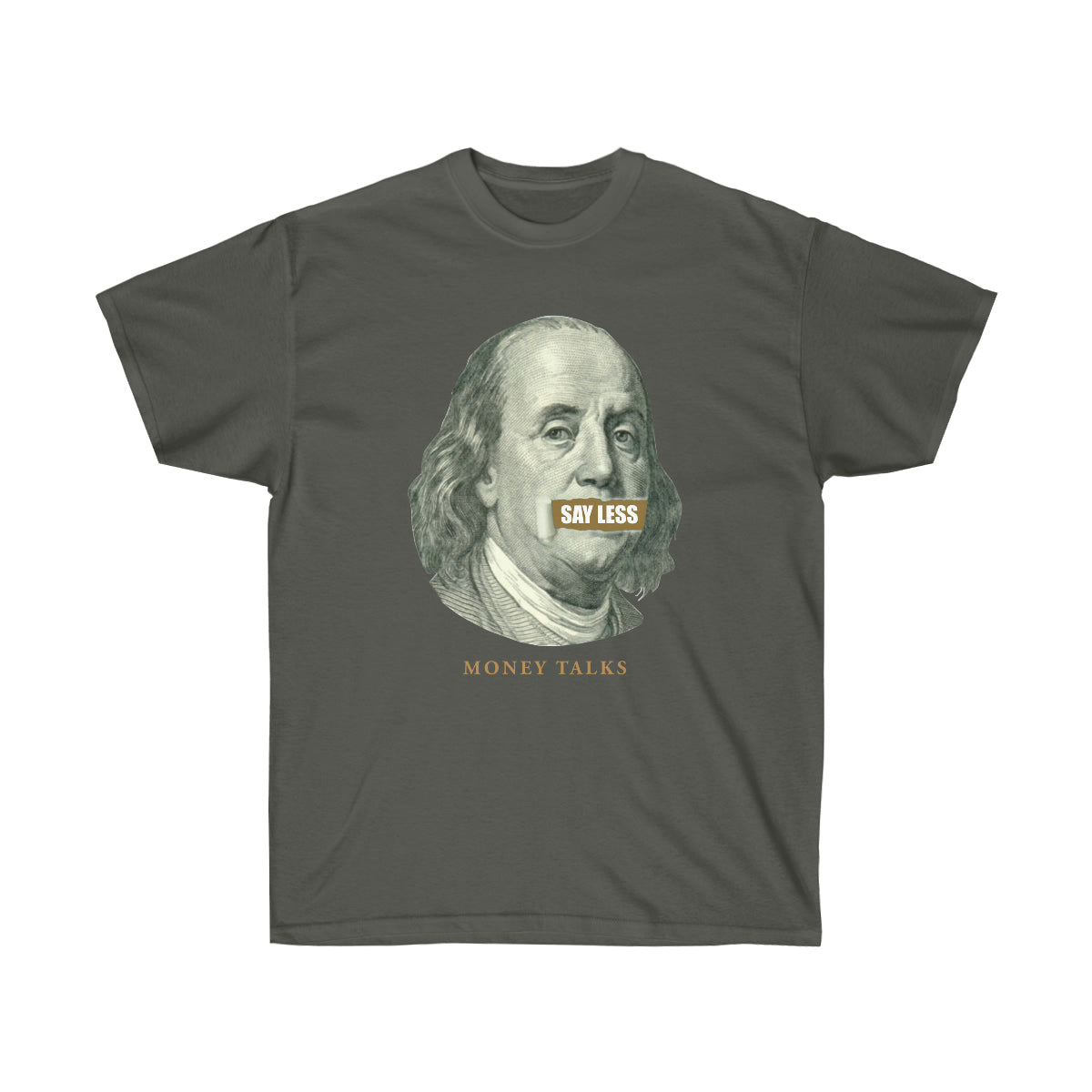 Say Less Money Talks Men T-Shirt - Charcoal, XL image