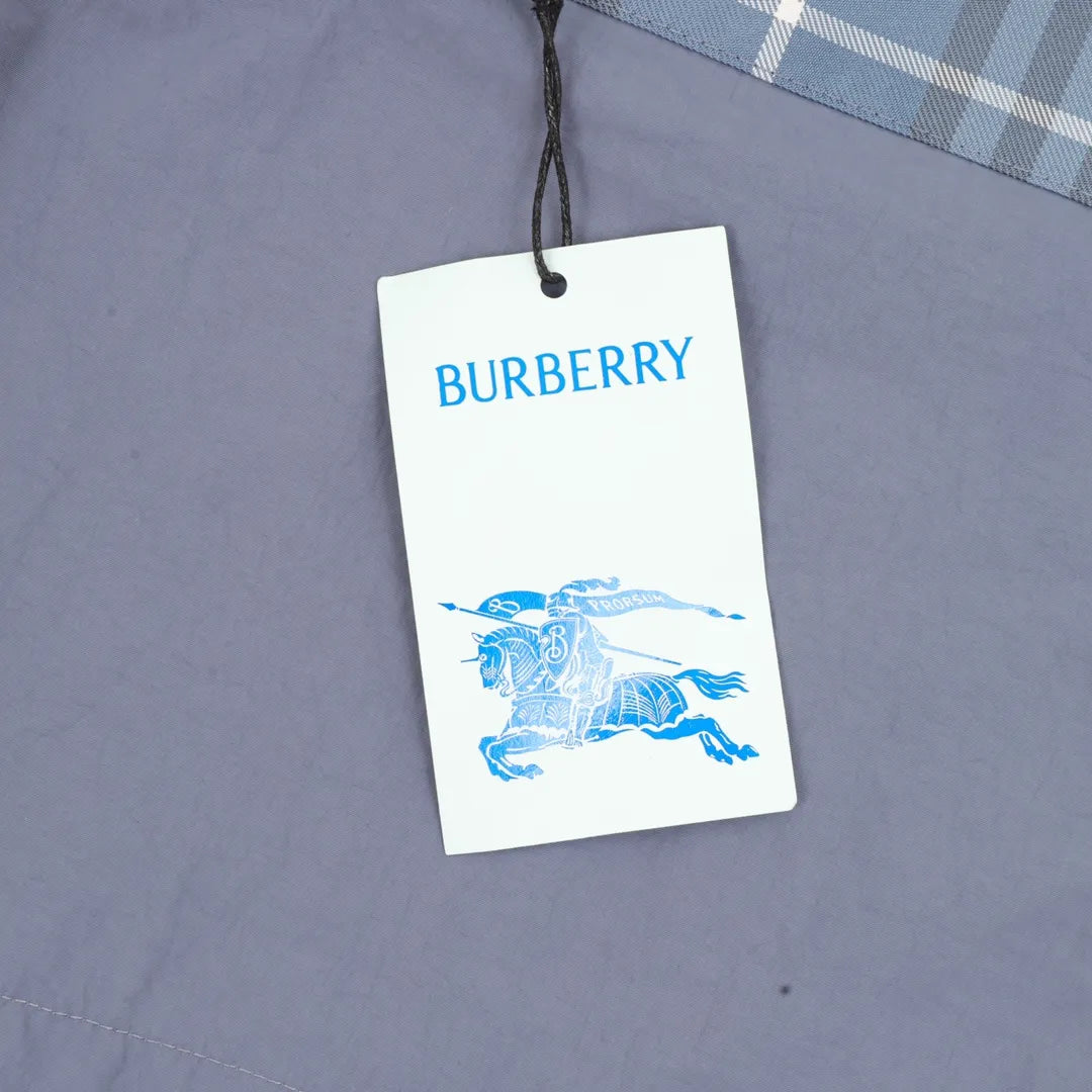 BUR Archive Check Panel Shorts in Blue - 375 - bbr0000375 image 7