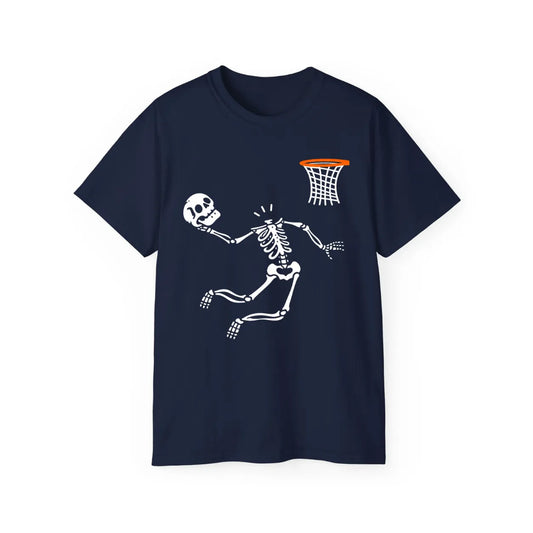 Halloween Basketball Skeleton T-Shirt – POD0016 image 2