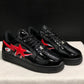 A Bathing Ape Bape Sta Low Shark Black Shoes Sneakers - nk0005517 image 5
