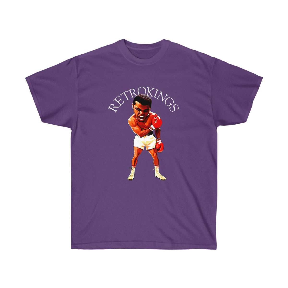 Rap Ali Retroking Men T-Shirt - Purple, 3XL image