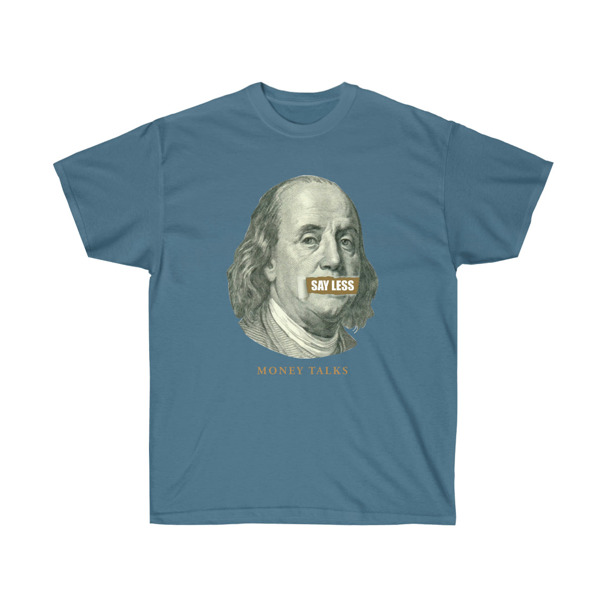 Say Less Money Talks Men T-Shirt - Indigo Blue, XL image