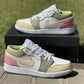 AJ 1 Low Pastel Grind Vivid Green Shoes Sneakers – nk0001987