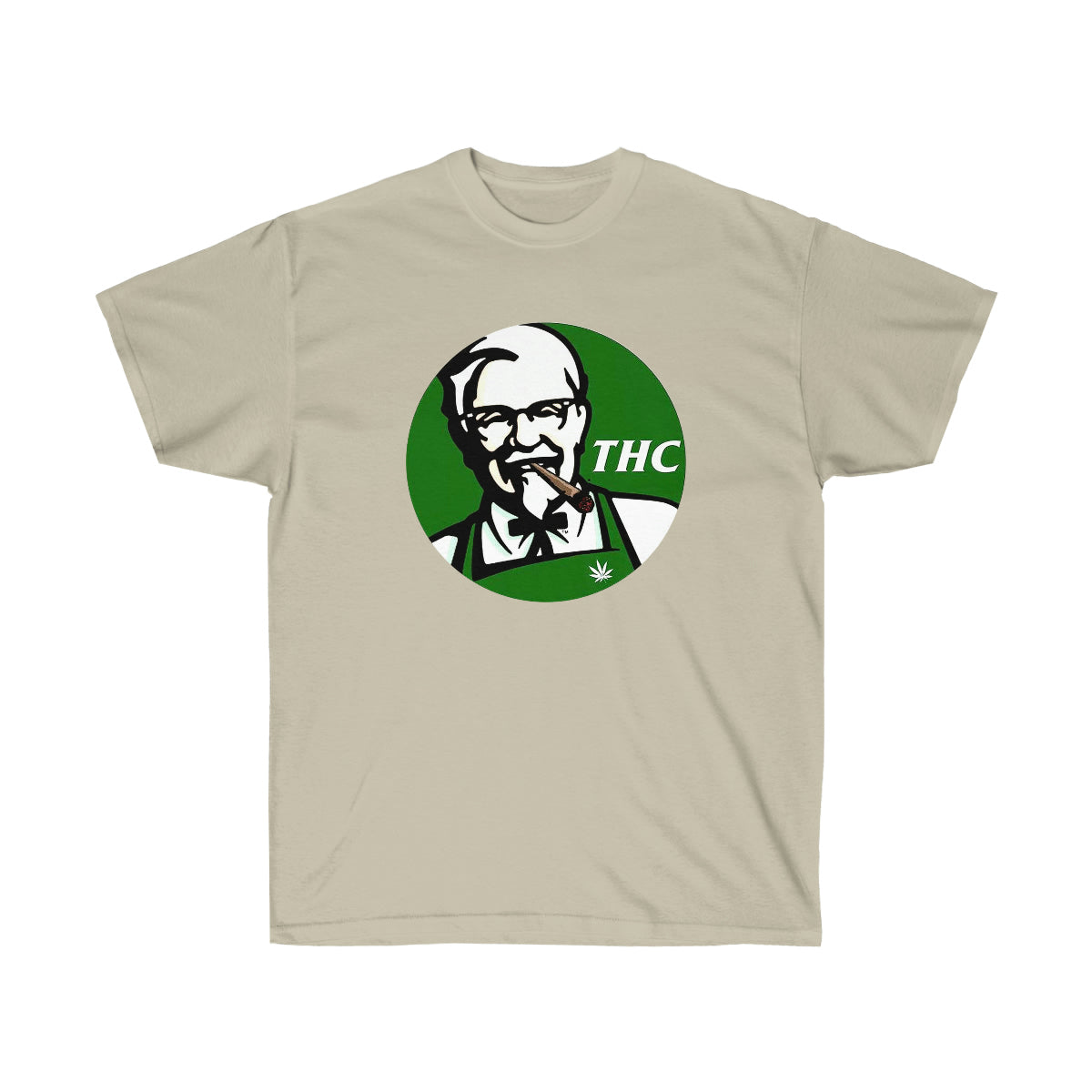 THC King Green Men T-Shirt - Sand, S image