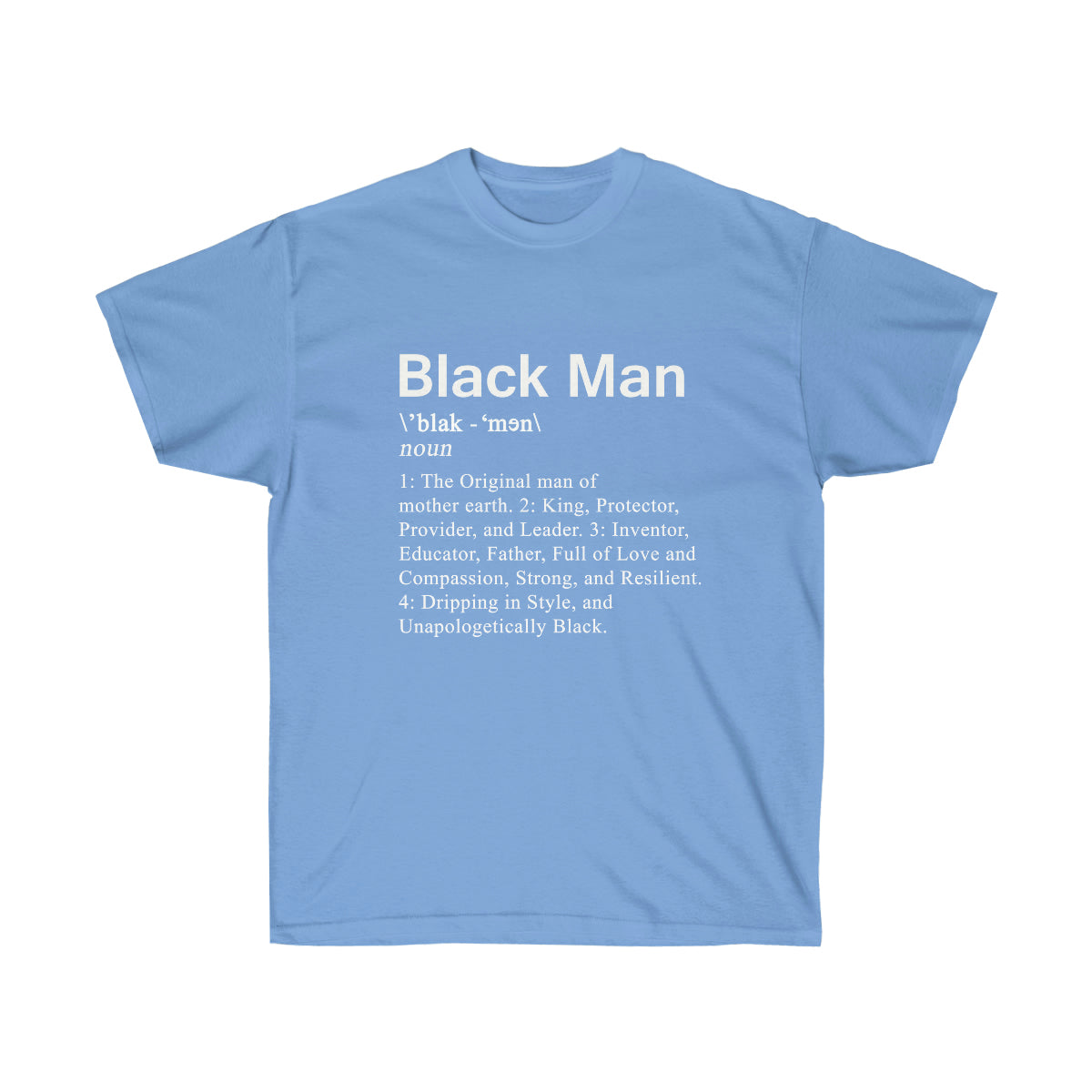 Black Men Definition Men T-Shirt - Carolina Blue, 3XL image