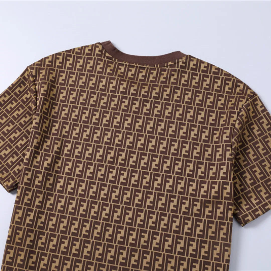 FD Diagonal FF Logo T Shirt in Brown - 78 - fd0000078 image 5