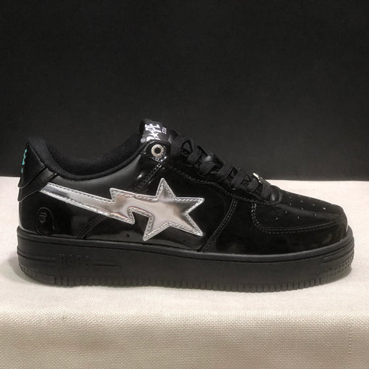 A Bathing Ape Bape Sta #2 Black White Shoes Sneakers - nk0005520 image 2