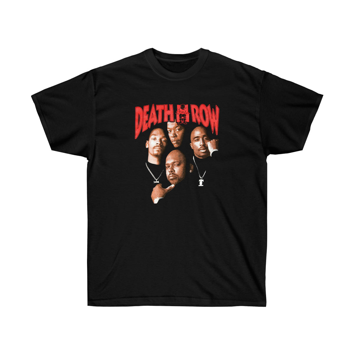 Rap Death Row Pic Men T-Shirt - Black, S image