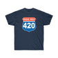High Way 420 Men T-Shirt - Navy, XL image