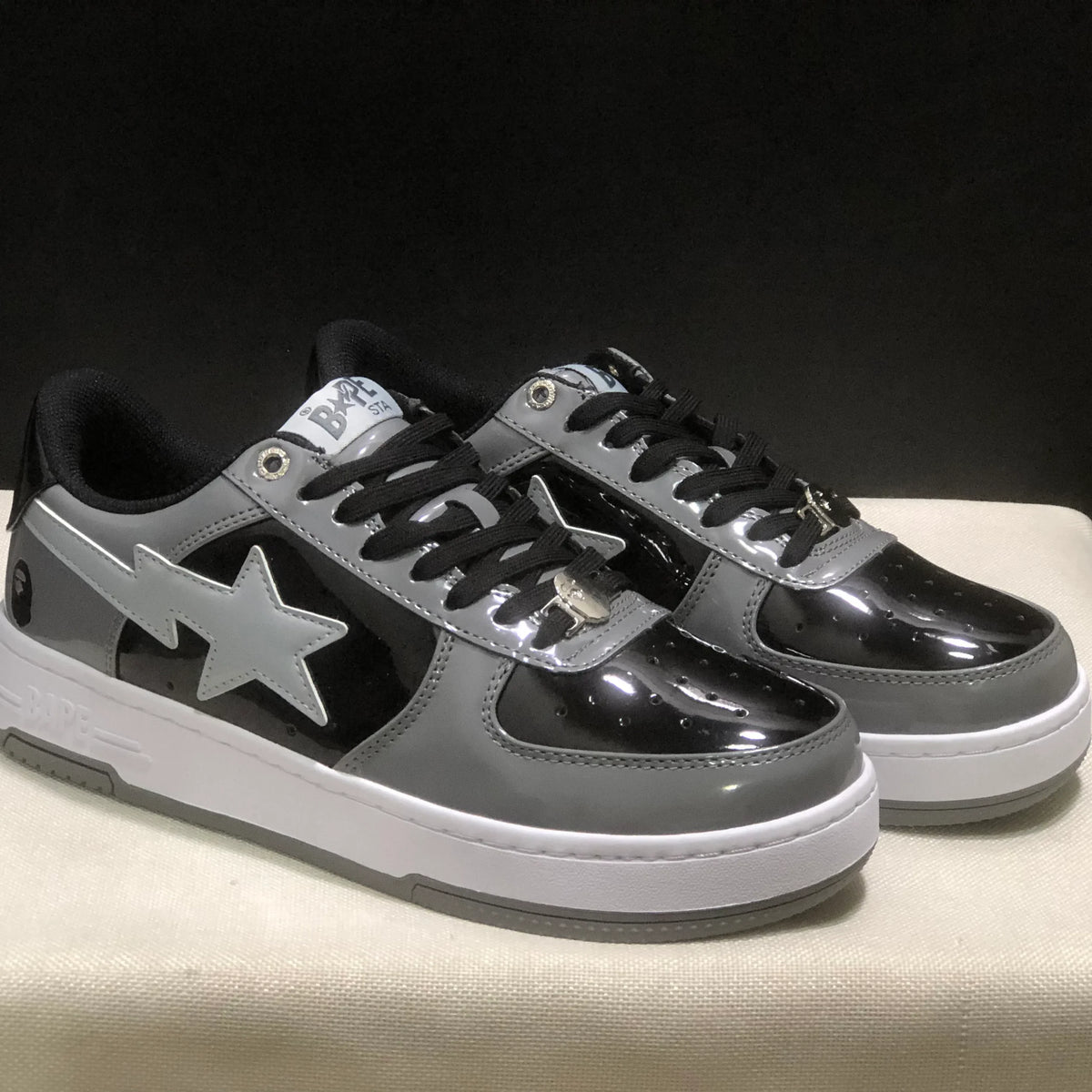 Bapesta #1 M1 'Grey' Shoes Sneakers - nk0005523 image 4