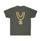 Necklace Dollar Men T-Shirt - Charcoal, XL image