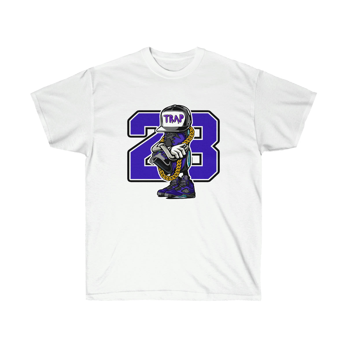 Trap Life JD 23 Men T-Shirt - White, XL image