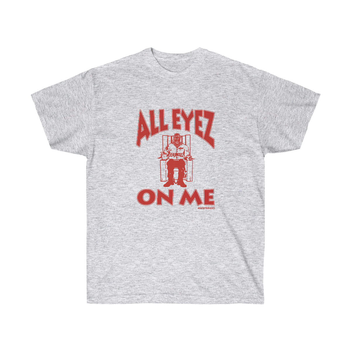 All Eyez On Me Men T-Shirt - Ash, 3XL image