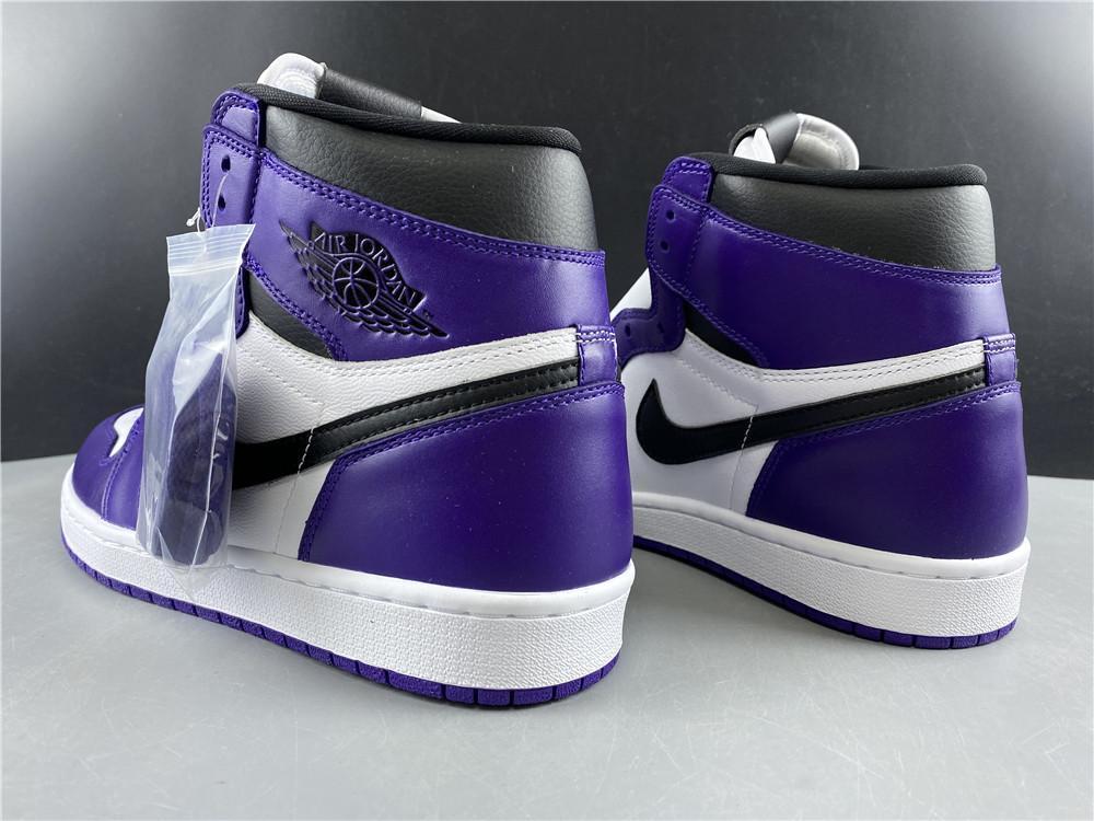 AJ 1 Retro High Court Purple White Shoes Sneakers – nk0000683
