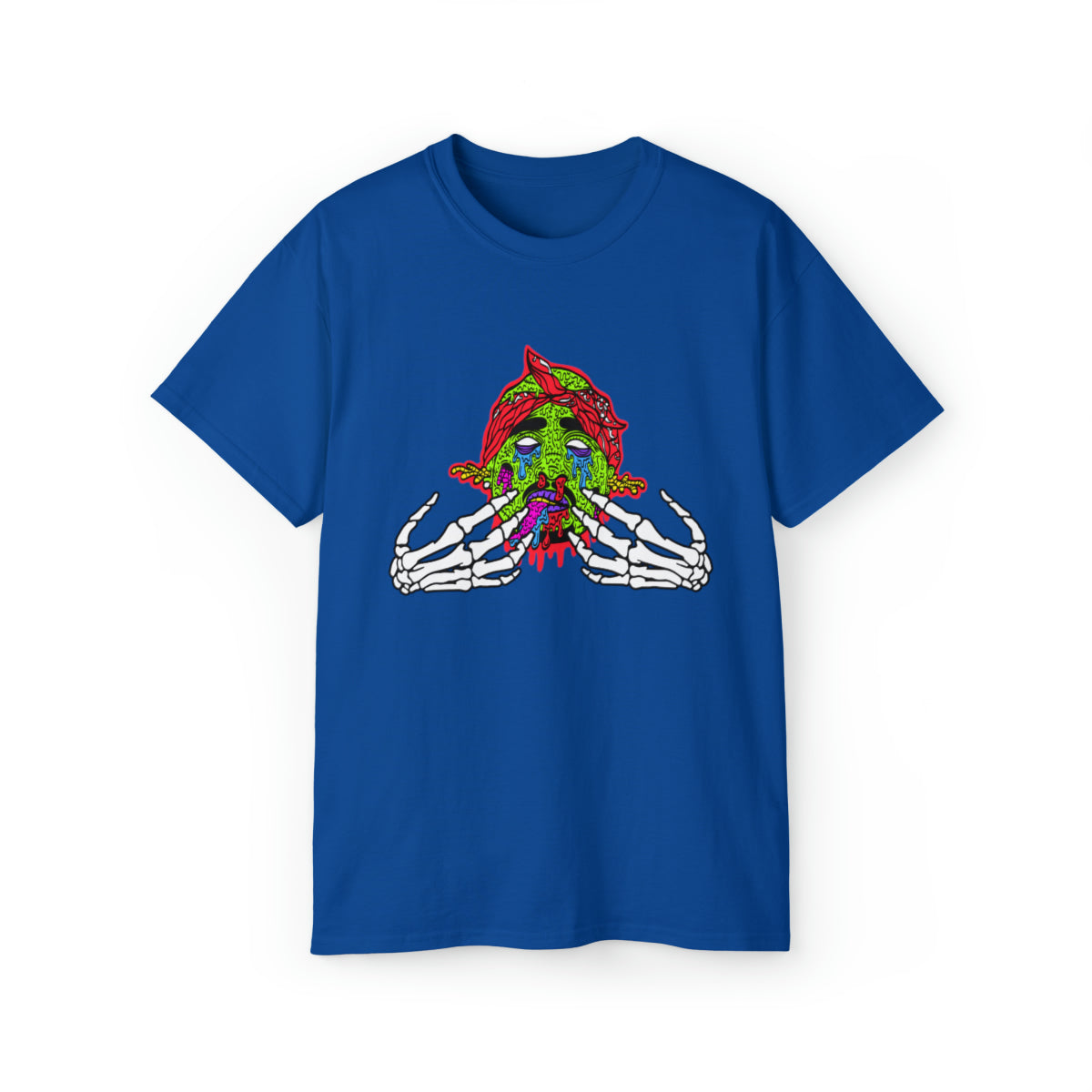2Pac Monster  T-Shirt - Royal, 3XL image