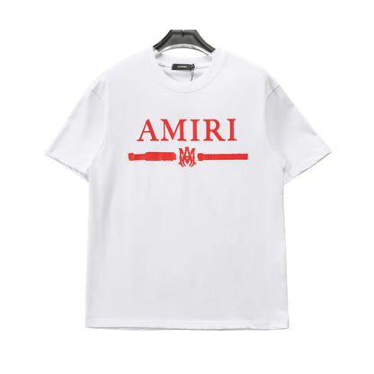 AM Logo-print Cotton T-shirt in White - 278 - ami0000278 image 0