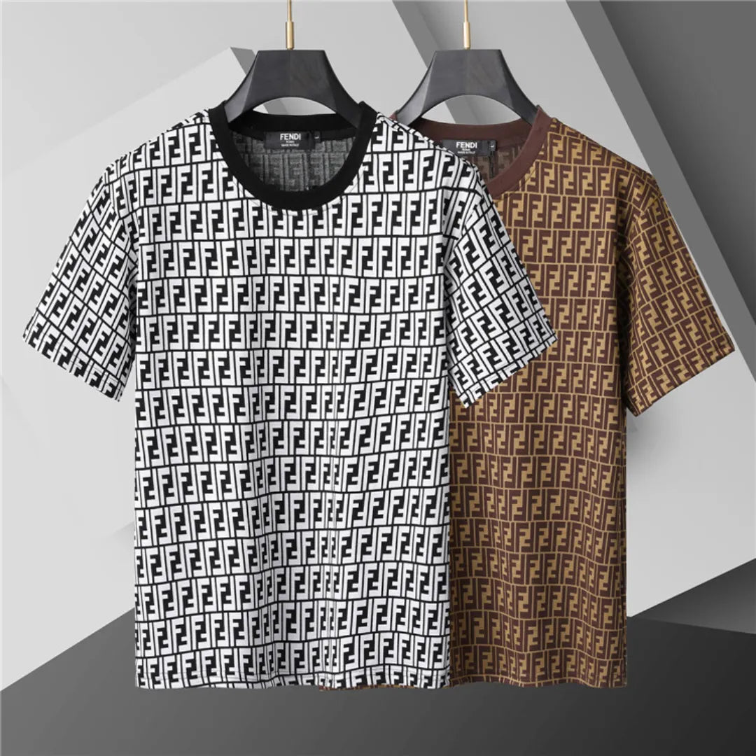FD Diagonal FF Logo T Shirt in Brown - 78 - fd0000078 image 1