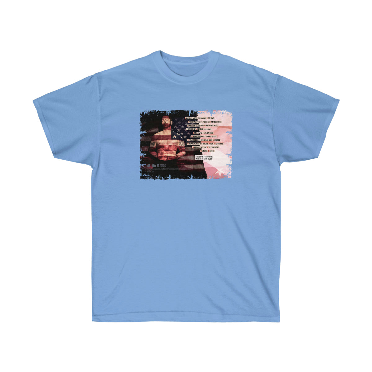 All Song Rap Men T-Shirt - Carolina Blue, 3XL image