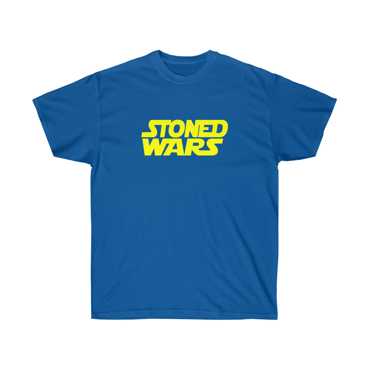 Stoned Yellow Wars Men T-Shirt - Royal, M image