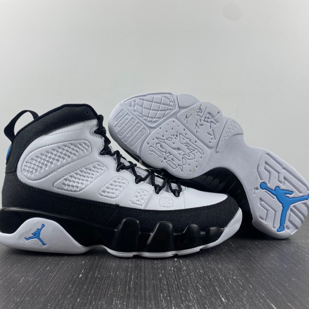 AJ 9 Black University Blue Shoes Sneakers – nk0000819