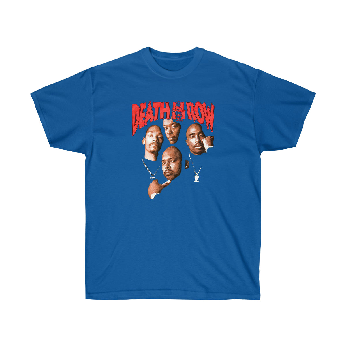 Rap Death Row Pic Men T-Shirt - Royal, L image