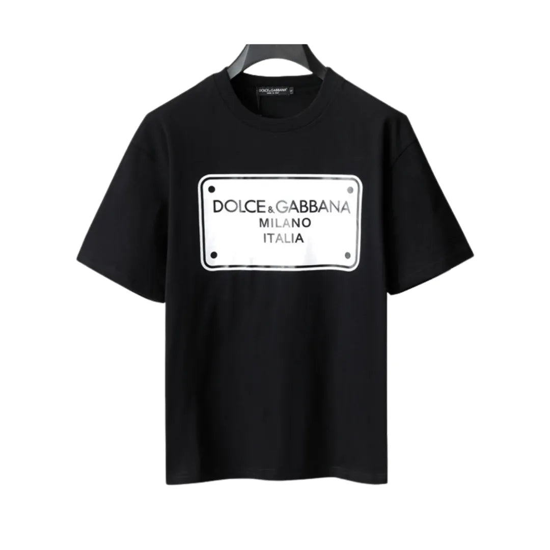 D&G Logo Print T-shirt in Black - 113 - dng0000113 image 0