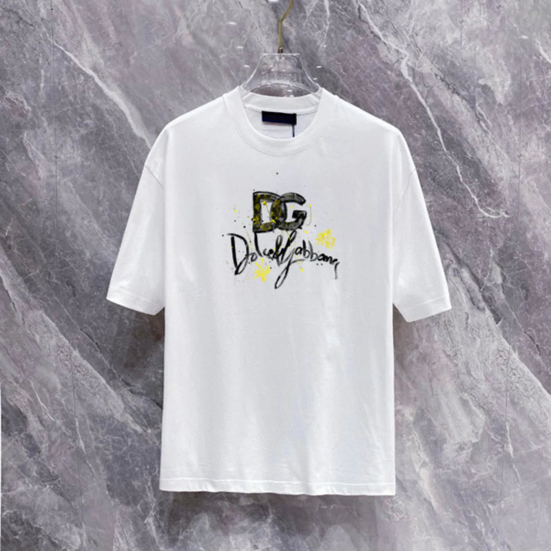 DG Logo-Print Cotton T-Shirt - DG0007 image 1