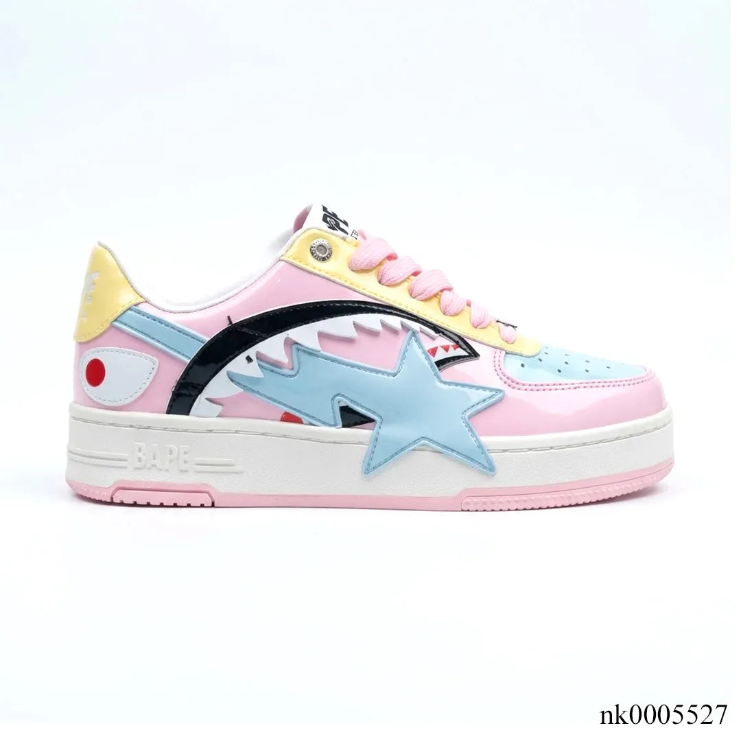 Bapesta Low M1 'Shark Face - Pink' Shoes Sneakers - nk0005527 image 0