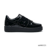 A Bathing Ape Bape Sta Low Patent Black Shoes Sneakers - nk0005521 image 0