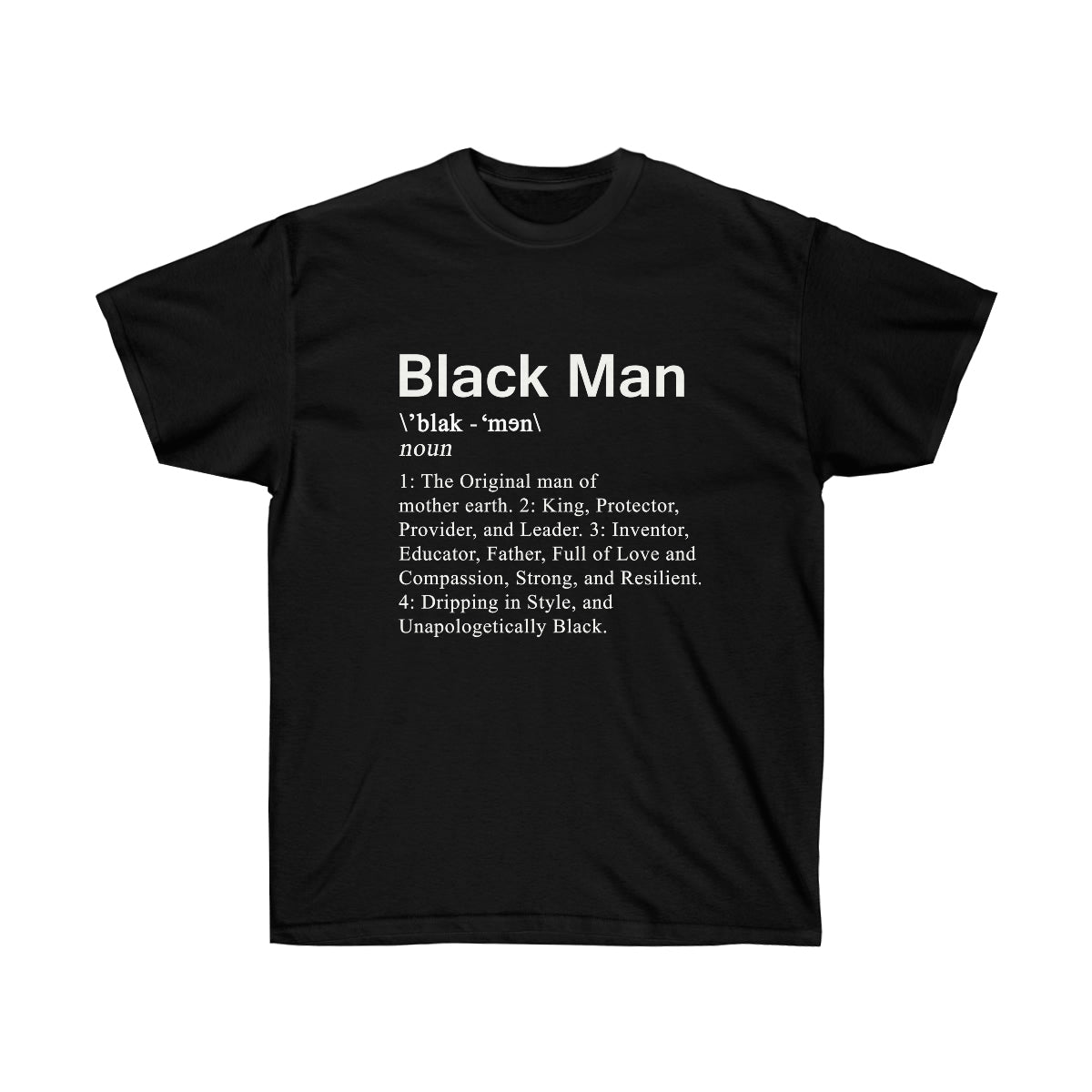 Black Men Definition Men T-Shirt - Black, 3XL image