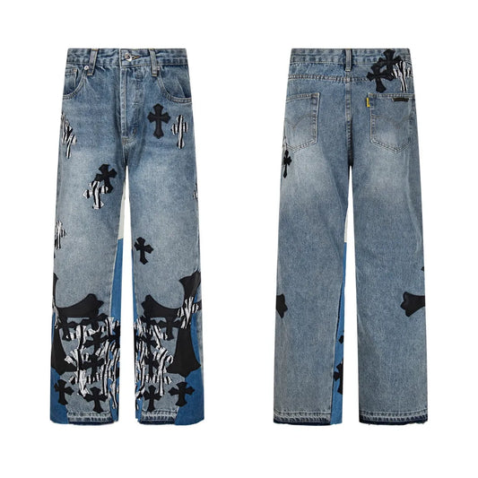 CH Cross Patch Jeans - CH0127 image 2