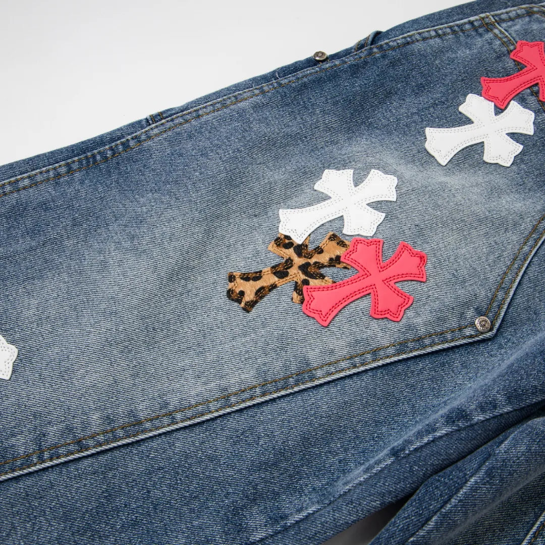 CH Cross Patch Jeans - CH0117 image 8