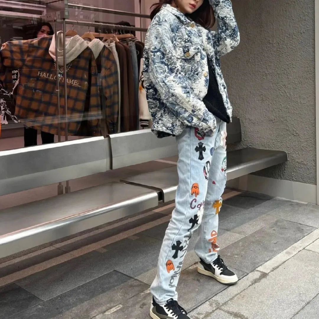 CH Cross Patch Jeans - CH0114 image 12