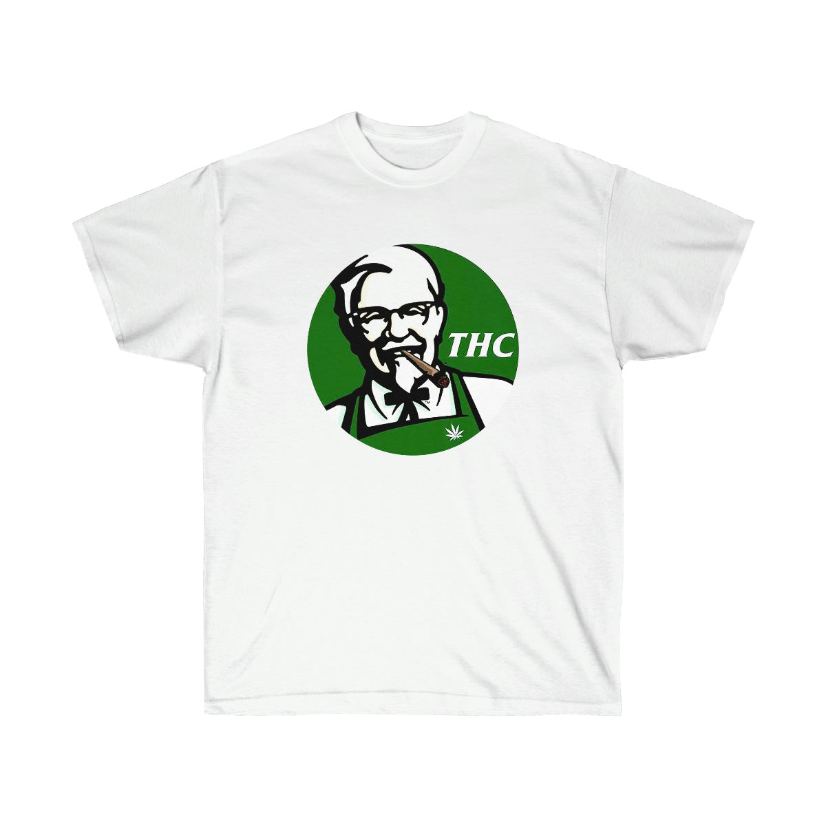 THC King Green Men T-Shirt - White, 3XL image