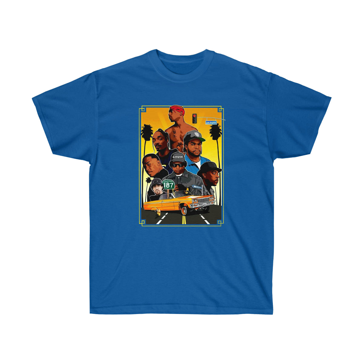 RAP 90's West Coast Legends Men Shirt image 8