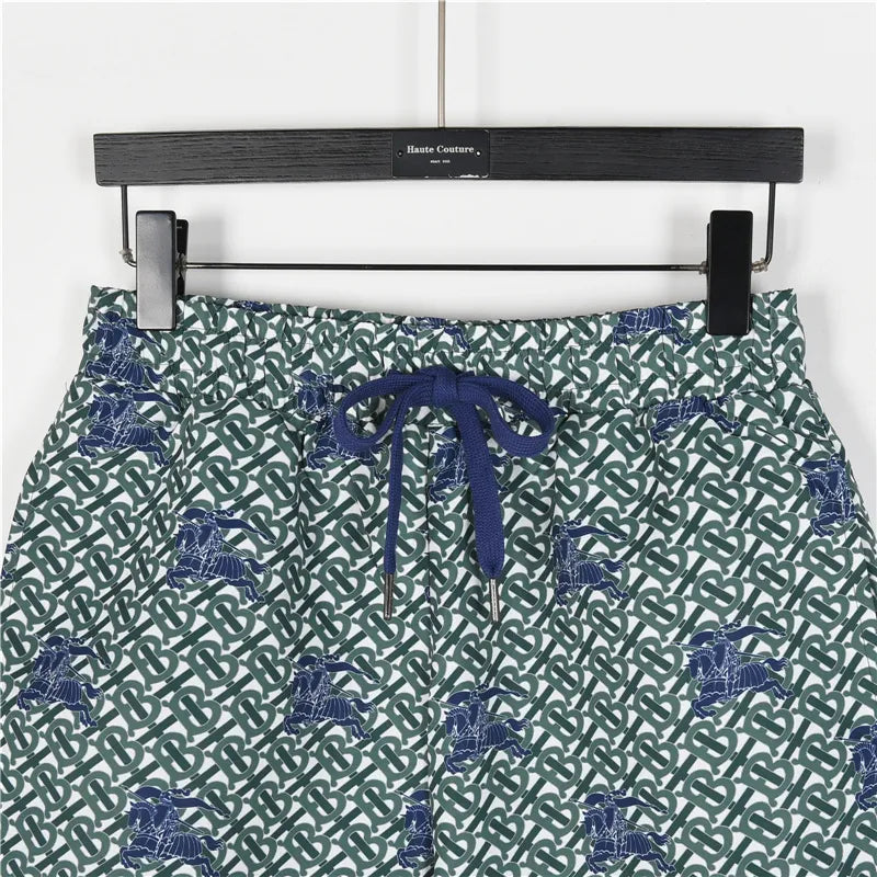 BUR Knight Monogram Shorts in Forest Green - 373 - bbr0000373 image 2