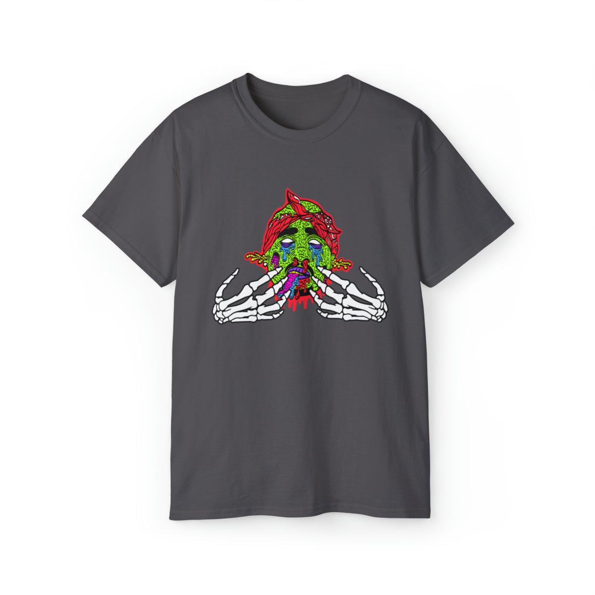 2Pac Monster  T-Shirt - Charcoal, 3XL image
