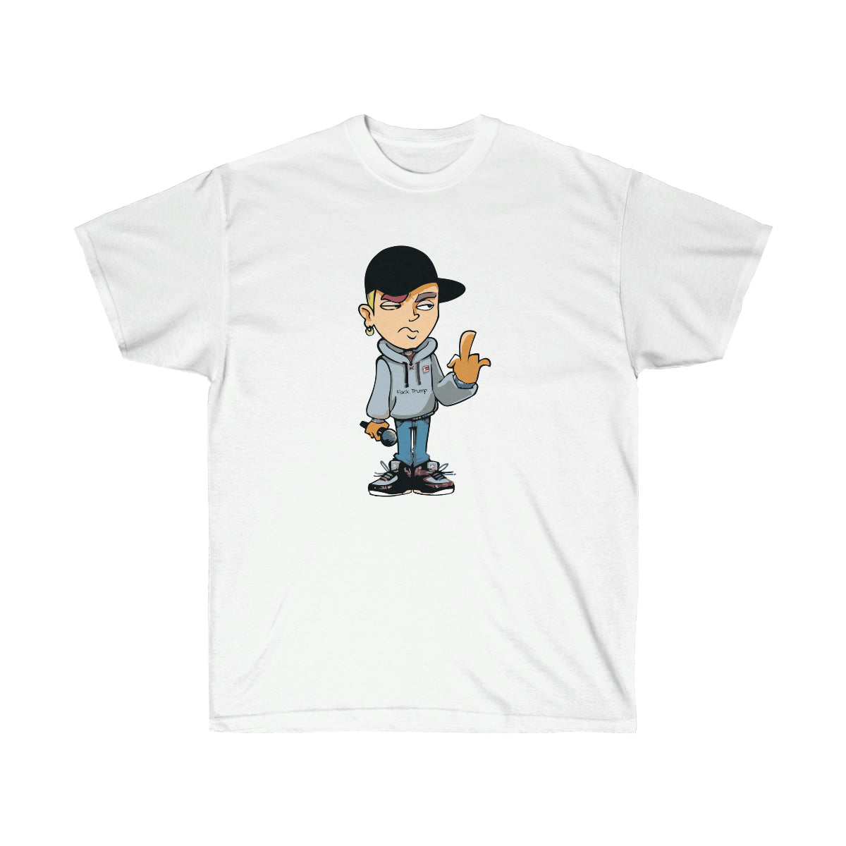 FK You Men T-Shirt - White, XL image