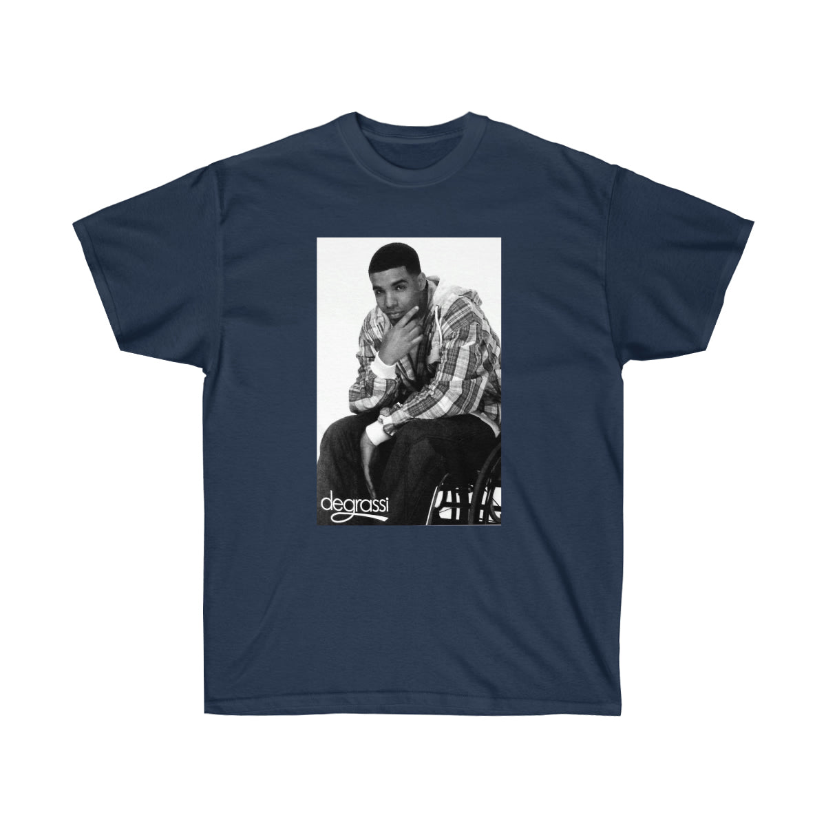 Rap Drake Degrassi Men T-Shirt - Navy, L image