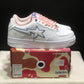 A Bathing Ape Bape Sta BAPY White Pink Shoes Sneakers - nk0005513 image 5