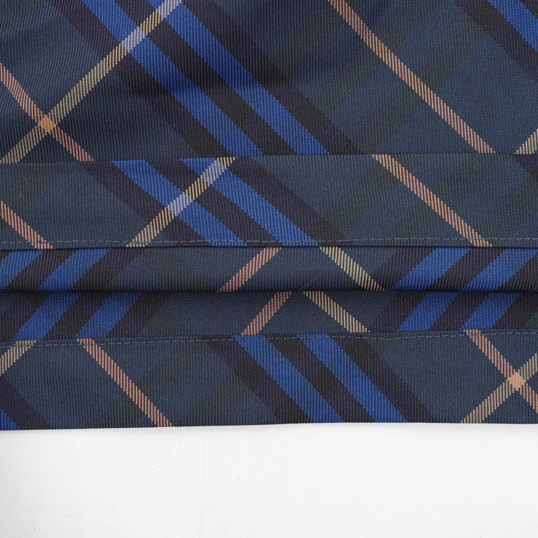 BUR Archive Check Knight Motif Shorts in Navy - 379 - bbr0000379 image 7