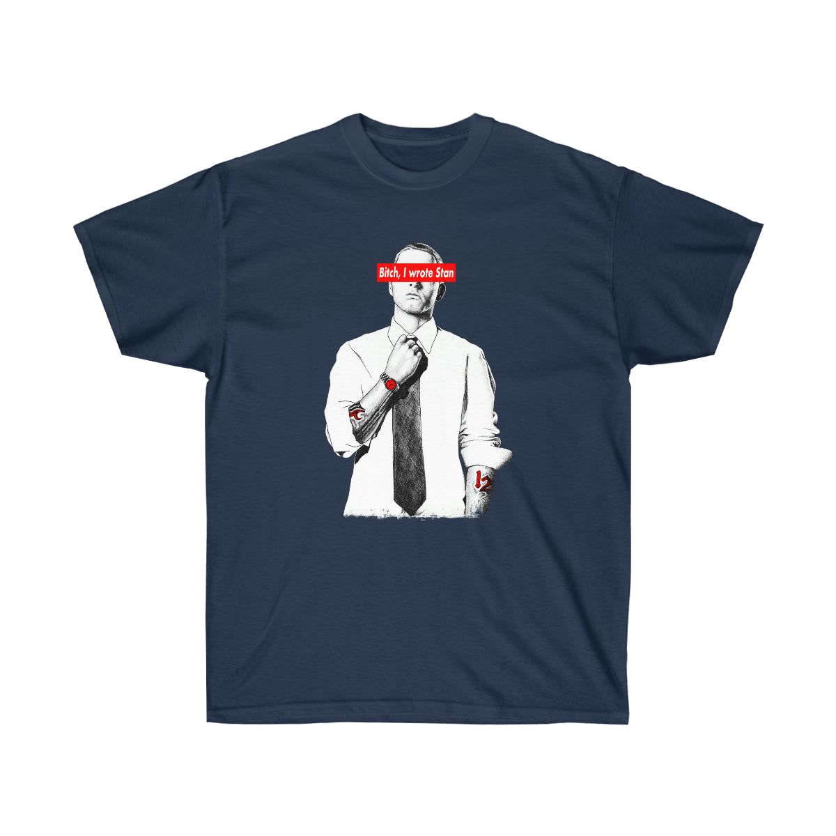 Bitch I Wrote Stan Men T-Shirt - Navy, XL image