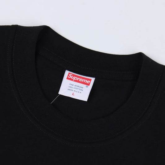 SUP Box Logo Zebra Print T-Shirt in Black - 514 - spm0000514 image 2