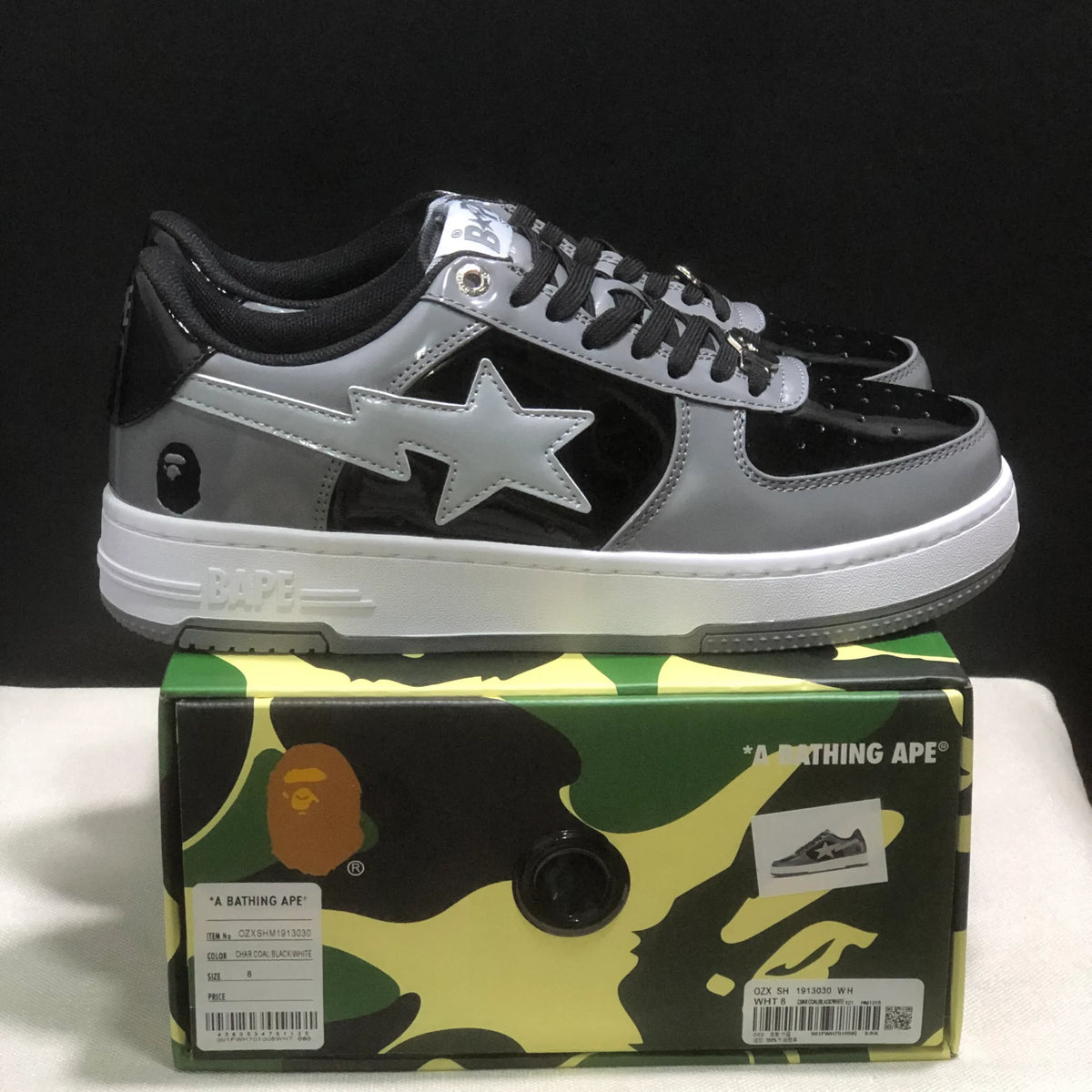 Bapesta #1 M1 'Grey' Shoes Sneakers - nk0005523 image 8