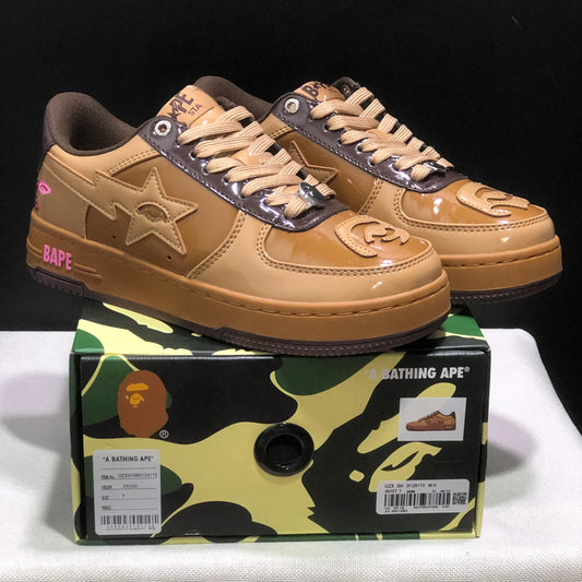 A Bathing Ape Bape Sta KidSuper Brown Shoes Sneakers - nk0005519 image 2