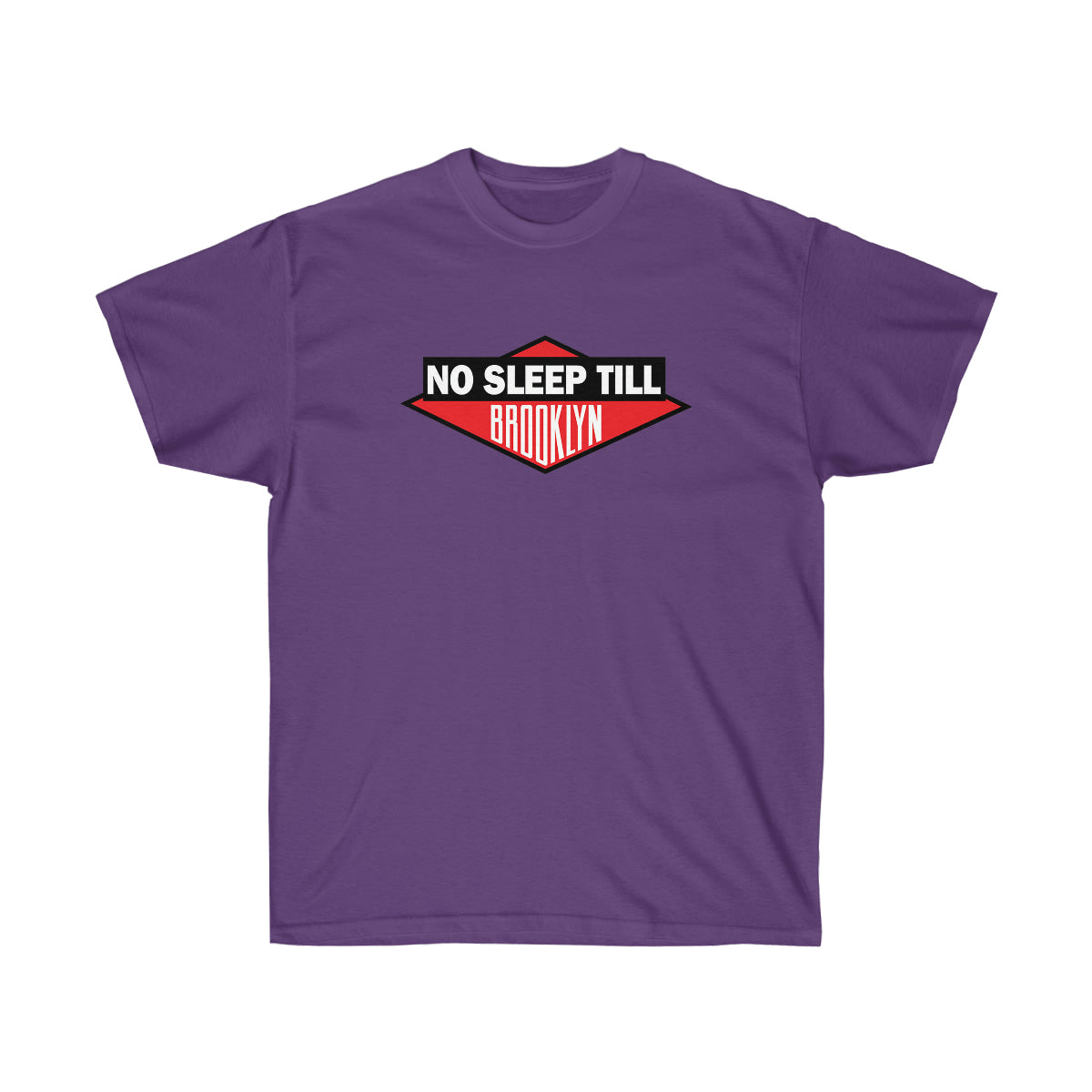 No Sleep Till Brooklyn Men T-Shirt - Purple, XL image