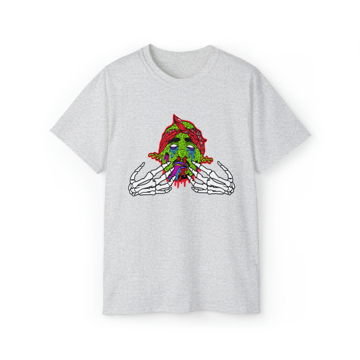 2Pac Monster  T-Shirt - Ash, S image