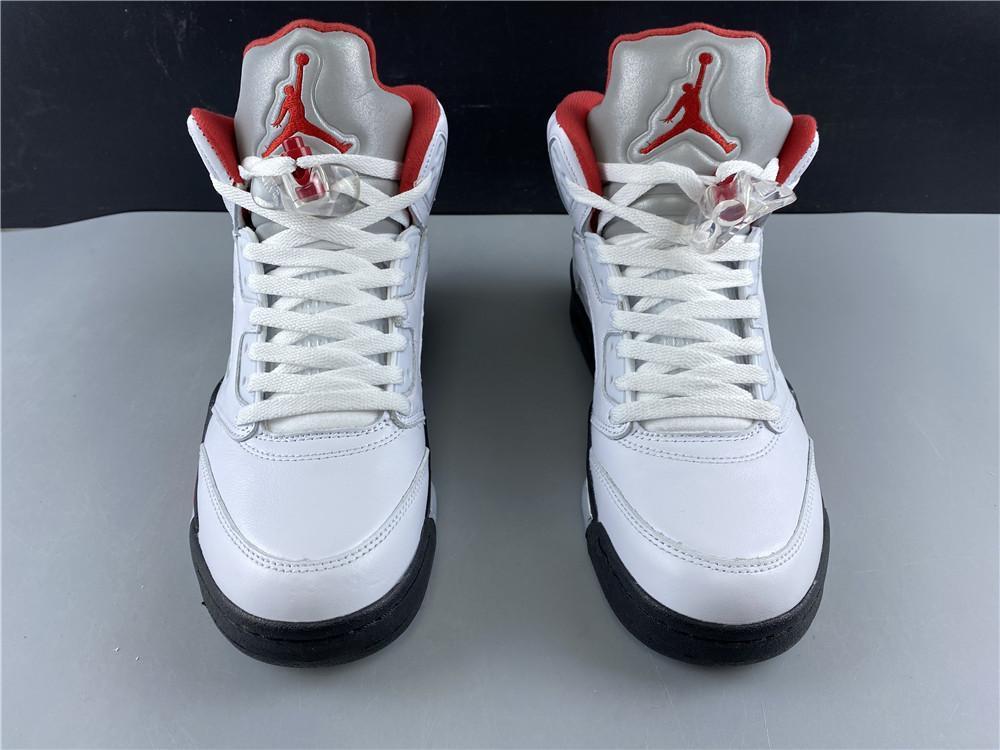 AJ 5 Fire Red Silver Tongue (2020) Shoes Sneakers – nk0000787