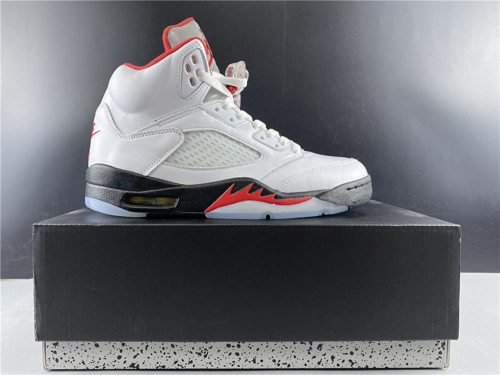 AJ 5 Fire Red Silver Tongue (2020) Shoes Sneakers – nk0000787