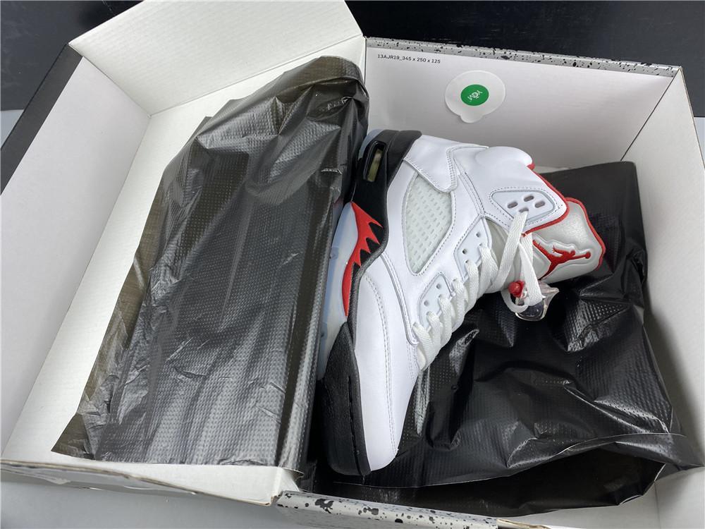 AJ 5 Fire Red Silver Tongue (2020) Shoes Sneakers – nk0000787
